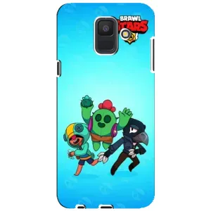 Чехлы Brawl Stars для Samsung Galaxy A6 2018, A600F (AlphaPrint) (Трио героев)