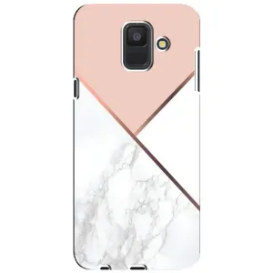 Мраморный чехол на Samsung Galaxy A6 2018, A600F (VPrint) (Тройной мрамор)