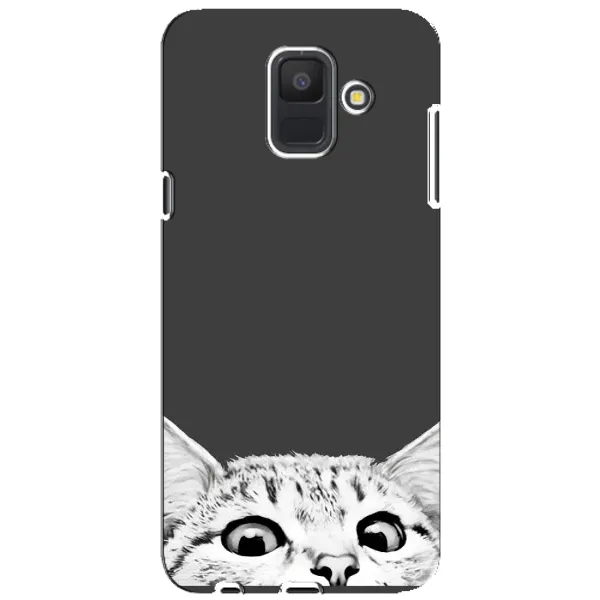 Чехол с принтом «Выглядывает кот» для Samsung Galaxy A6 2018 (A600F)