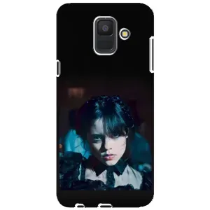 Чехлы Венсдей на Samsung Galaxy A6 2018, A600F Уэнсдей (AlphaPrint) (взгляд Уэнздей)