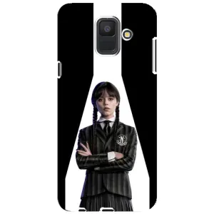 Чехлы Венсдей на Samsung Galaxy A6 2018, A600F Уэнсдей (AlphaPrint) (W-Wednesday)