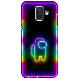 Чехол Амонг Ас для Samsung Galaxy A6 2018, A600F (AlphaPrint) (Яркий скин)