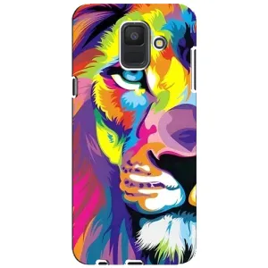 Чехол со Львом для Samsung Galaxy A6 2018, A600F (VPrint) (Яркий Лев)