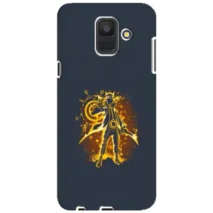 Naruto Anime Чехлы для Самсунг А шесть двадцать восемнадцать, А шестьсот Ф (AlphaPrint) (золотой Наруто)