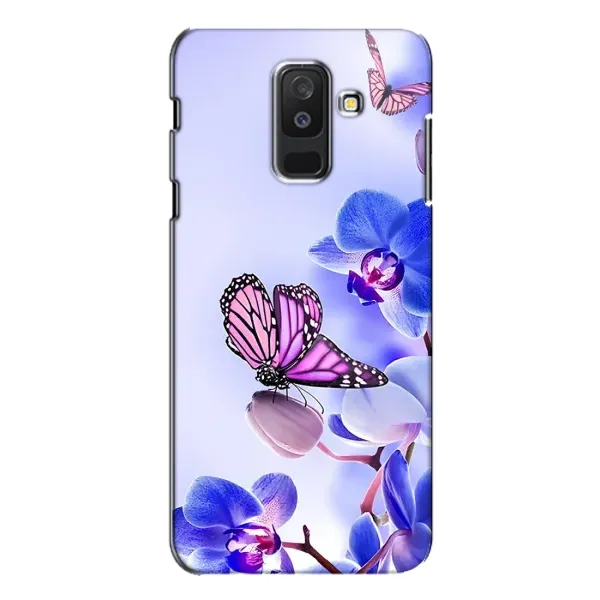 Чохол з принтом «Метелик на квітах» для Samsung Galaxy A6 Plus 2018 (A605)