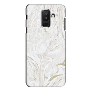 Мраморний чехол на Samsung Galaxy A6 Plus 2018 ( A605) (VPrint) (Білий мрамор)