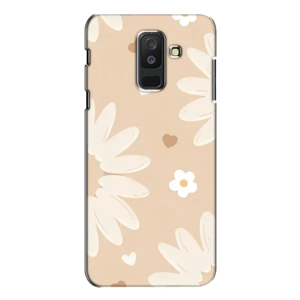 Чохол з принтом «Бежеві квіти» для Samsung Galaxy A6 Plus 2018 (A605)