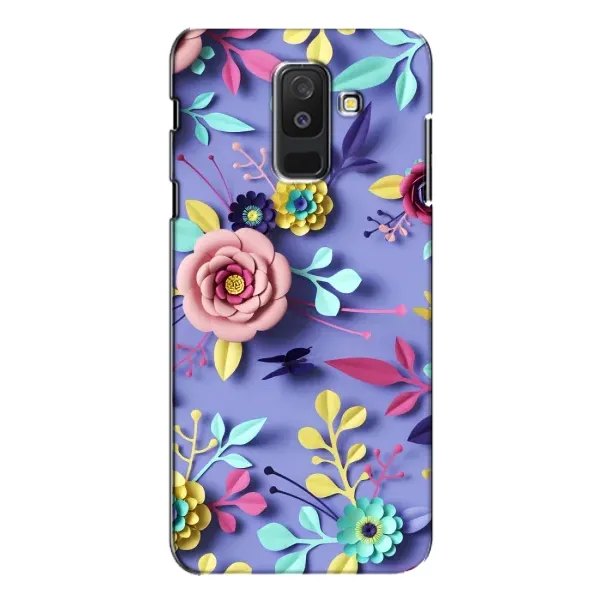 Чохол з принтом «Дизайн квітів» для Samsung Galaxy A6 Plus 2018 (A605)