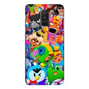 Чехол с принтом «Герои Бравл Старс» для Samsung Galaxy A6 Plus 2018 (A605)