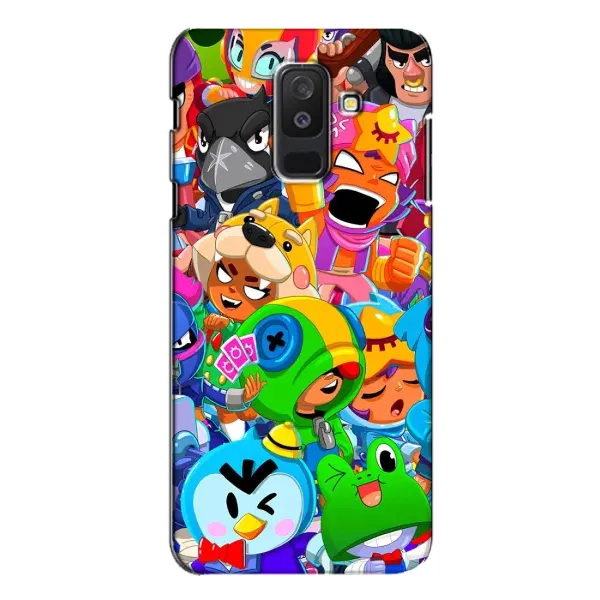 Чехол с принтом «Герои Бравл Старс» для Samsung Galaxy A6 Plus 2018 (A605)