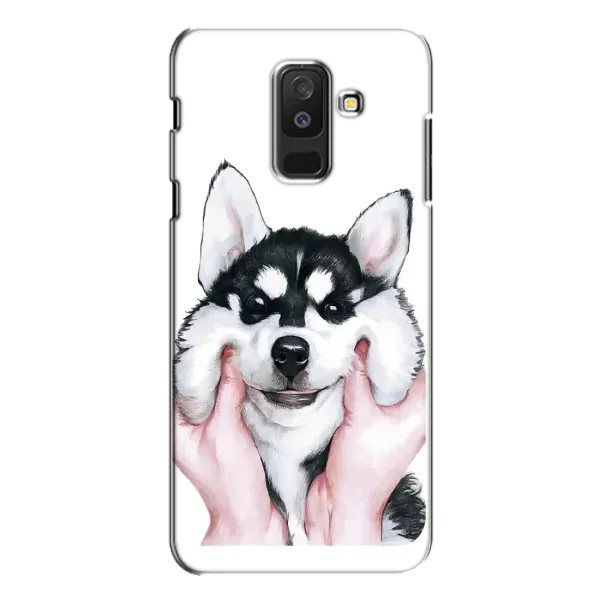 Чохол з принтом «Хаскі улибака» для Samsung Galaxy A6 Plus 2018 (A605) Чохол з принтом «Хаскі улибака» для Samsung Galaxy A6 Plus 2018 (A605)