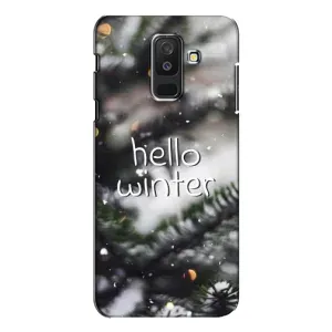 Новорічні, Святкові Чохли для Samsung Galaxy A6 Plus 2018 ( A605) - 2024 год (Hello winter)