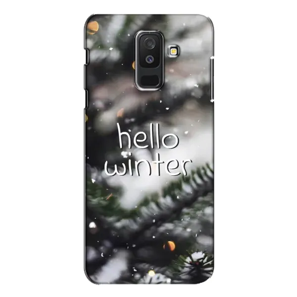 Чохол з принтом «Hello winter» для Samsung Galaxy A6 Plus 2018 (A605)