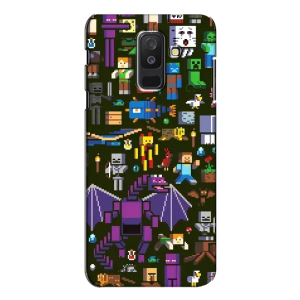 Чехол с принтом «Коллаж Майнкрафт» для Samsung Galaxy A6 Plus 2018 (A605) Чехол с принтом «Коллаж Майнкрафт» для Samsung Galaxy A6 Plus 2018 (A605)