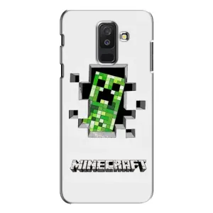 Чохол Майнкрафт на Samsung Galaxy A6 Plus 2018 ( A605) (AlphaPrint) Minecraft (кріпер Майнкрафт)