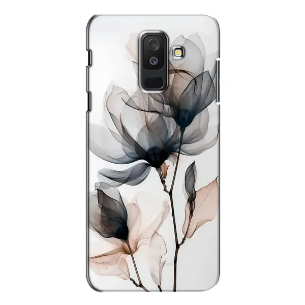 Чохол з принтом «Квіти на білому» для Samsung Galaxy A6 Plus 2018 (A605)