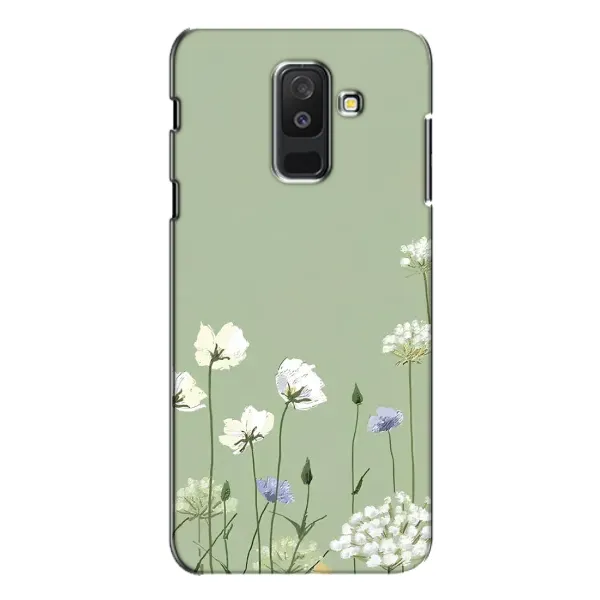 Чохол з принтом «Квіти на зеленому» для Samsung Galaxy A6 Plus 2018 (A605)