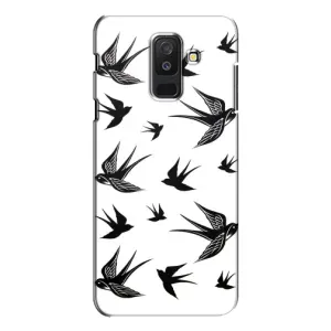 Чохол з пташками на Samsung Galaxy A6 Plus 2018 ( A605) (VPrint) (Ластівки)