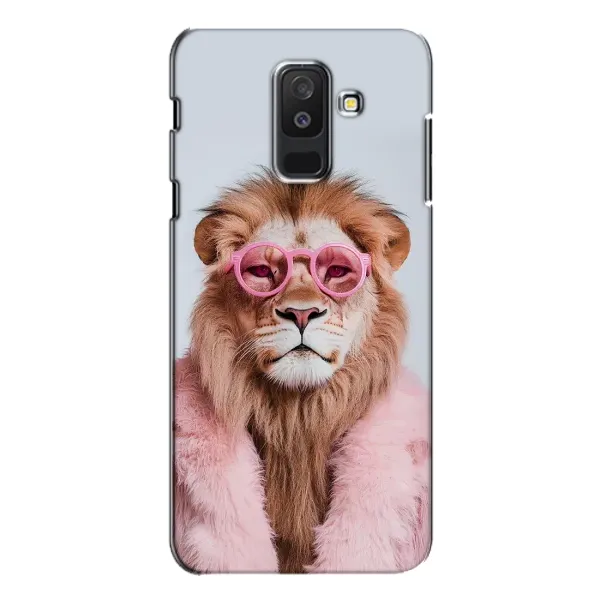 Чохол з принтом «Лев в окулярах» для Samsung Galaxy A6 Plus 2018 (A605)