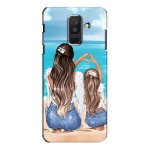 Чохол з друком для Samsung Galaxy A6 Plus 2018 ( A605) - (Мама з дитинкою) (AlphaPrint) (Мама з донькою)