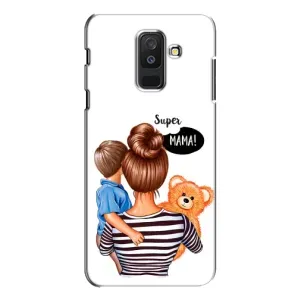 Чохол з друком для Samsung Galaxy A6 Plus 2018 ( A605) - (Мама з дитинкою) (AlphaPrint) (Мама з синочком)