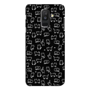 Чохол з принтом для Samsung Galaxy A6 Plus 2018 ( A605) (AlphaPrint) Модні коти (Маленькі котики)