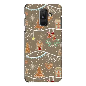 Новорічні, Святкові Чохли для Samsung Galaxy A6 Plus 2018 ( A605) - 2024 год (Новорічні пряники)