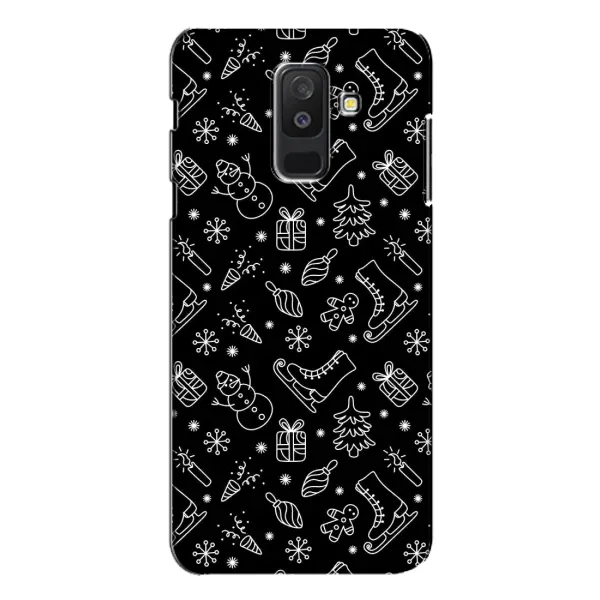 Чохол з принтом «Новорічний фон» для Samsung Galaxy A6 Plus 2018 (A605)
