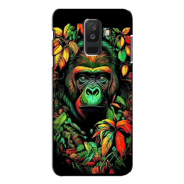 Чохол з принтом «Мавпа в квітах» для Samsung Galaxy A6 Plus 2018 (A605)