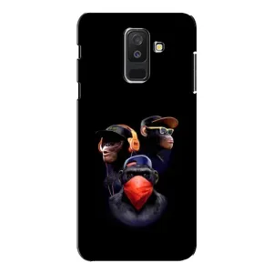Чохол з Мавпами Samsung Galaxy A6 Plus 2018 ( A605) - (AlphaPrint) (Три мавпи)