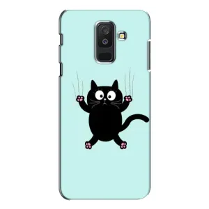 Чохол з принтом для Samsung Galaxy A6 Plus 2018 ( A605) (AlphaPrint) Модні коти (Падаючий кіт)