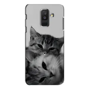 Чохол з малюнком кіт на Samsung Galaxy A6 Plus 2018 ( A605) (Пара котів)