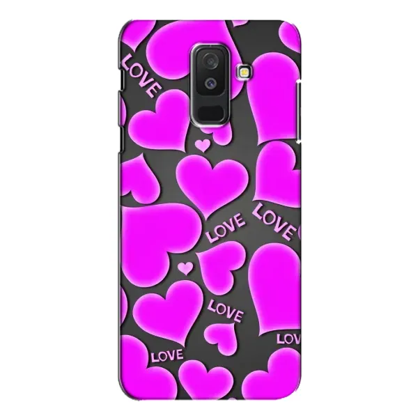 Чохол з принтом «Pink hearts» для Samsung Galaxy A6 Plus 2018 (A605) Чохол з принтом «Pink hearts» для Samsung Galaxy A6 Plus 2018 (A605)