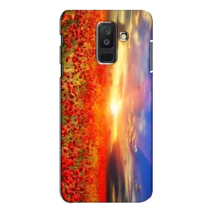 Чохол з картинкою (Стильні) Самсунг A6 Плюс 2018, A605 - (AlphaPrint) (Поле тюльпанів)