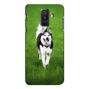 Чохол з Хаскі Samsung Galaxy A6 Plus 2018 (A6 Plus 2018, A605) - (AlphaPrint) (Радісний Хаскі)