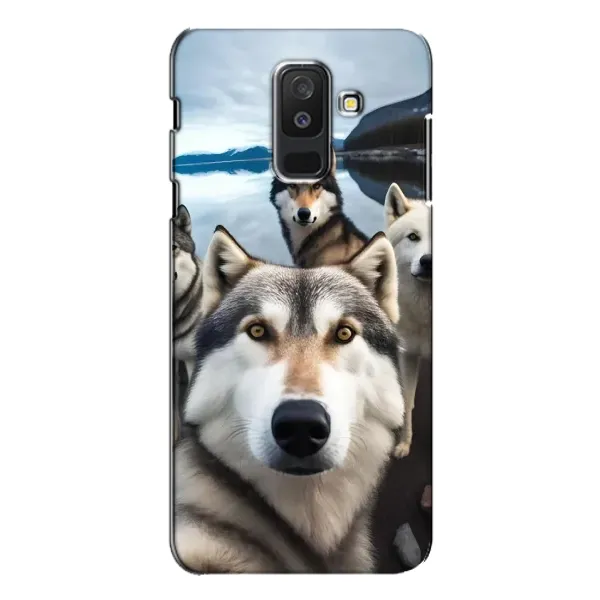 Чохол з принтом «Селфі Хаскі» для Samsung Galaxy A6 Plus 2018 (A605) Чохол з принтом «Селфі Хаскі» для Samsung Galaxy A6 Plus 2018 (A605)