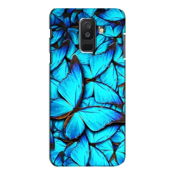 Чехол с принтом «Синие бабочки» для Samsung Galaxy A6 Plus 2018 (A605)