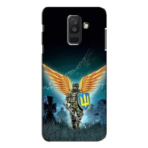 Чехлы с картинкой ЗСУ для Samsung Galaxy A6 Plus 2018 ( A605) (AlphaPrint) (Солдат ЗСУ)