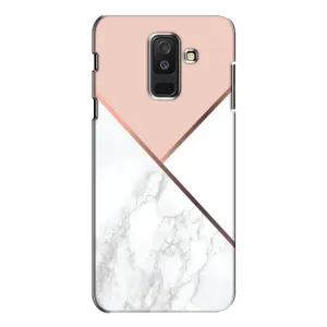 Мраморний чехол на Samsung Galaxy A6 Plus 2018 ( A605) (VPrint) (Тройний мрамор)