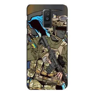 Чехлы с картинкой ЗСУ для Samsung Galaxy A6 Plus 2018 ( A605) (AlphaPrint) (Воїн ЗСУ)