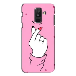 Чехол с принтом для Samsung Galaxy A6 Plus 2018 ( A605) (AlphaPrint - Знак сердечка)