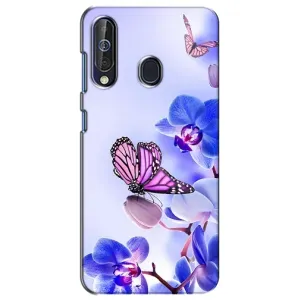 Чохли з квітами для Samsung Galaxy A60 2019 (A605F) (VPrint) (Метелик на квітах)
