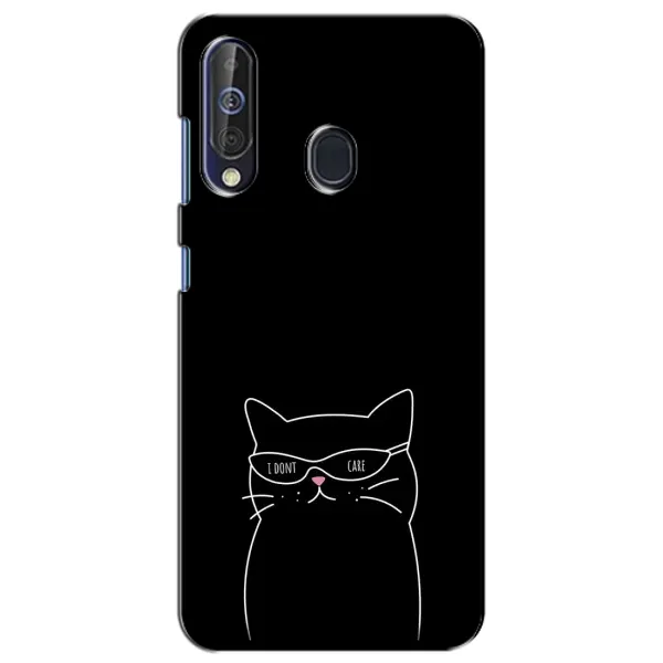 Чохол з принтом «Байдужий кіт» для Samsung Galaxy A60 2019 (A605F)