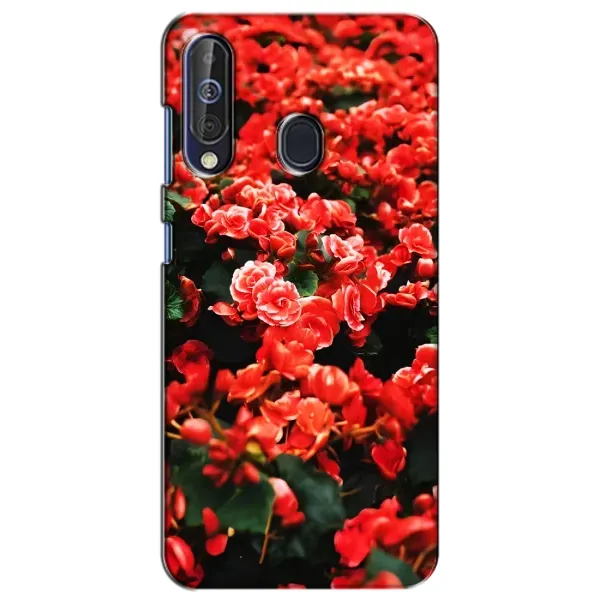 Чехол с принтом «Цветы красные» для Samsung Galaxy A60 2019 (A605F) Чехол с принтом «Цветы красные» для Samsung Galaxy A60 2019 (A605F)
