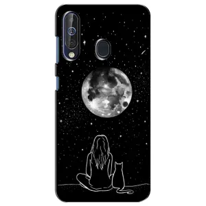 Чохол з малюнком кіт на Samsung Galaxy A60 2019 (A605F) (Дівчина з котом)