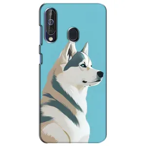 Чохол з Хаскі Samsung Galaxy A60 2019 (A605F) - (AlphaPrint) (Хаскі арт)