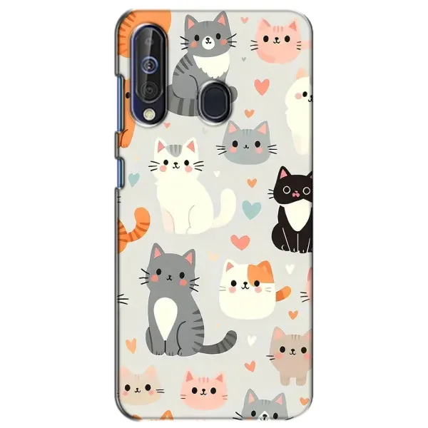 Чохол з принтом «Колаж котів» для Samsung Galaxy A60 2019 (A605F)
