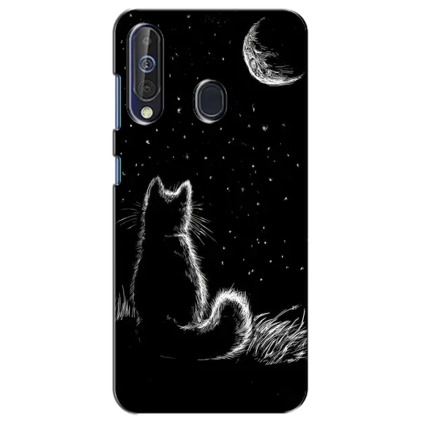 Чохол з принтом «Котик і місяць» для Samsung Galaxy A60 2019 (A605F) Чохол з принтом «Котик і місяць» для Samsung Galaxy A60 2019 (A605F)
