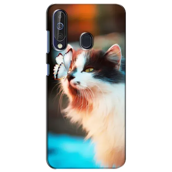 Чехол с принтом «Котик с бабочкой» для Samsung Galaxy A60 2019 (A605F)