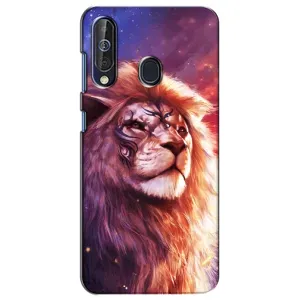 Чехол со Львом для Samsung Galaxy A60 2019 (A605F) (VPrint) (Красочный Лев)
